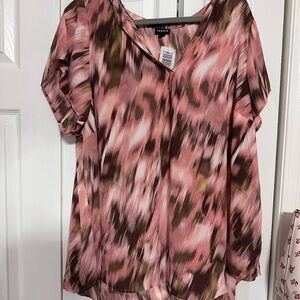 TORRID NWT Pink and Brown Women's Top